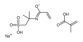 sodium,2-methylprop-2-enoic acid,2-methyl-2-(prop-2-enoylamino)propane-1-sulfonate结构式