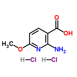 2-Amino-6-methoxynicotinic acid dihydrochloride结构式