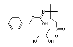 Benzyl (4-((2,3-dihydroxypropyl)sulfonyl)-2-methylbutan-2-yl)carbamate Structure