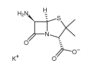 6β-amino-penicillanic acid, potassium salt Structure