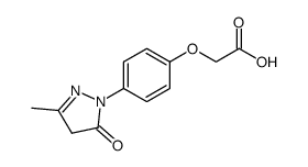 [4-(3-methyl-5-oxo-4,5-dihydro-pyrazol-1-yl)-phenoxy]-acetic acid结构式