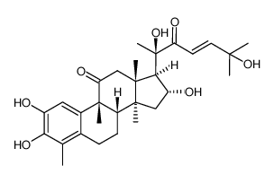 2,3,16α,20-tetrahydroxy-29-norcucurbita-1,3,5(10),23(E)-tetraene-11,22-dione Structure