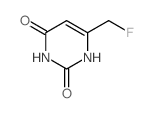 2,4(1H,3H)-Pyrimidinedione,6-(fluoromethyl)- Structure