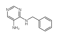 4,5-Pyrimidinediamine,N4-(phenylmethyl)-结构式