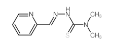 Hydrazinecarbothioamide,N,N-dimethyl-2-(2-pyridinylmethylene)- Structure