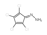 (2,3,4,5-tetrachloro-1-cyclopenta-2,4-dienylidene)hydrazine结构式