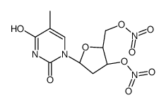 THYMIDINE-3',5'-DINITRATE Structure