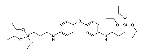 N-(3-triethoxysilylpropyl)-4-[4-(3-triethoxysilylpropylamino)phenoxy]aniline Structure