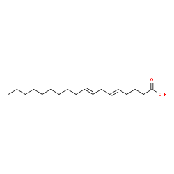 Octadeca-5,8-dienoic acid structure