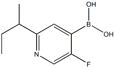 5-Fluoro-2-(sec-butyl)pyridine-4-boronic acid structure