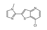 7-chloro-2-(1-methylimidazol-2-yl)thieno[3,2-b]pyridine Structure