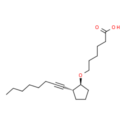 7-oxa-13-prostynoic acid结构式