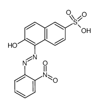 6-hydroxy-5-[(2-nitrophenyl)azo]naphthalene-2-sulphonic acid Structure