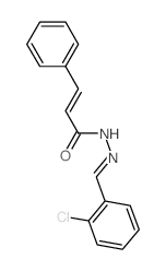 2-Propenoic acid,3-phenyl-, 2-[(2-chlorophenyl)methylene]hydrazide结构式