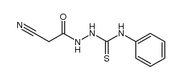 1-(cyanoacetyl)-4-phenylthiosemicarbazide Structure