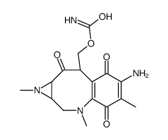 [(1aR,8R,9aR)-6-Amino-1,3,5-trimethyl-4,7,9-trioxo-1a,2,3,4,7,8,9 ,9a-octahydro-1H-azireno[2,3-c][1]benzazocin-8-yl]methyl carbamat e结构式