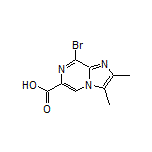 8-Bromo-2,3-dimethylimidazo[1,2-a]pyrazine-6-carboxylic Acid Structure