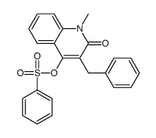 (3-benzyl-1-methyl-2-oxoquinolin-4-yl) benzenesulfonate Structure