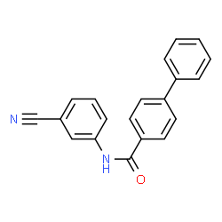 N-(3-Cyanophenyl)-4-biphenylcarboxamide Structure