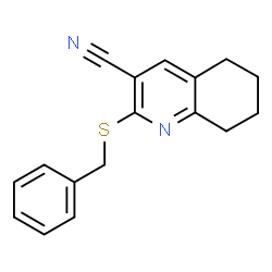 2-(benzylsulfanyl)-5,6,7,8-tetrahydro-3-quinolinecarbonitrile Structure