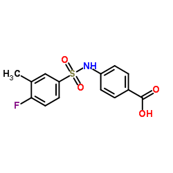 4-(4-Fluoro-3-methyl-benzenesulfonylamino)-benzoic acid picture