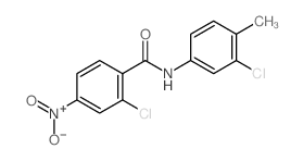 2-Chloro-N-(3-chloro-4-methylphenyl)-4-nitrobenzamide Structure