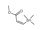 methyl Z-3-(trimethylstannyl)acrylate结构式