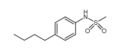 N-(4-butylphenyl)methanesulfonamide结构式