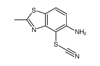 Thiocyanic acid, 5-amino-2-methyl-4-benzothiazolyl ester (9CI) Structure