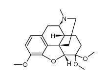 4,5α-epoxy-3,6,6-trimethoxy-17-methyl-morphinane结构式