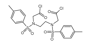 3,6-ditosyl-3,6-diazaoctanedioyl dichloride Structure