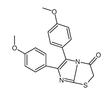 5,6-bis(4-methoxyphenyl)imidazo[2,1-b][1,3]thiazol-3-one Structure