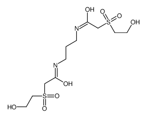 2-(2-hydroxyethylsulfonyl)-N-[3-[[2-(2-hydroxyethylsulfonyl)acetyl]amino]propyl]acetamide Structure