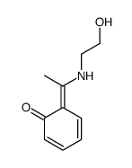 6-[1-(2-hydroxyethylamino)ethylidene]cyclohexa-2,4-dien-1-one Structure