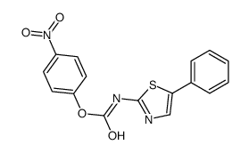 (4-nitrophenyl) N-(5-phenyl-1,3-thiazol-2-yl)carbamate Structure