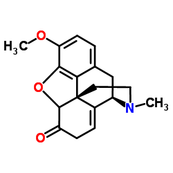 3-Methoxy-17-methyl-8,14-didehydro-4,5-epoxymorphinan-6-one Structure