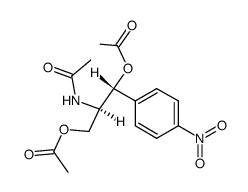 (1R,2R)-1,3-diacetoxy-2-acetylamino-1-(4-nitro-phenyl)-propane Structure