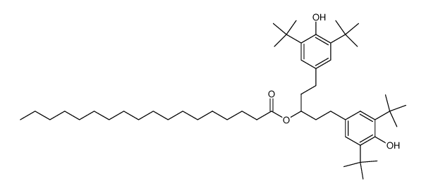 1,5-Bis(3',5'-di-t-butyl-4'-hydroxyphenyl)-3-pentyl stearate Structure