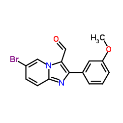 6-BROMO-2-(3-METHOXY-PHENYL)IMIDAZO[1,2-A]PYRIDINE-3-CARBALDEHYDE结构式