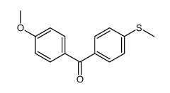 4-METHOXY-4'-METHYLTHIOBENZOPHENONE Structure