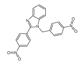 2-(4-nitrophenyl)-1-[(4-nitrophenyl)methyl]benzimidazole Structure