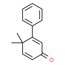 4,4-Dimethyl-3-phenyl-2,5-cyclohexadien-1-one structure