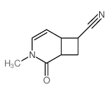 3-Azabicyclo[4.2.0]oct-4-ene-7-carbonitrile,3-methyl-2-oxo- Structure