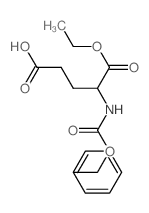 5-ethoxy-5-oxo-4-phenylmethoxycarbonylamino-pentanoic acid structure