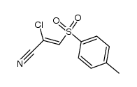 2-Chlor-3ξ-[toluol-4-sulfonyl]-acrylonitril结构式