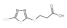 3-(5-MERCAPTO-1,3,4-THIADIAZOL-2-YLTHIO)PROPIONIC ACID Structure