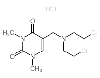 2,4(1H,3H)-Pyrimidinedione,5-[[bis(2-chloroethyl)amino]methyl]-1,3-dimethyl-, hydrochloride (1:1) picture