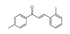 3-(2-methylphenyl)-1-(4-methylphenyl)prop-2-en-1-one结构式