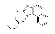 ethyl 2-(2-chlorobenzo[g]benzimidazol-1-yl)acetate Structure