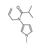 2-methyl-N-(1-methylpyrrol-3-yl)-N-prop-2-enylpropanamide Structure